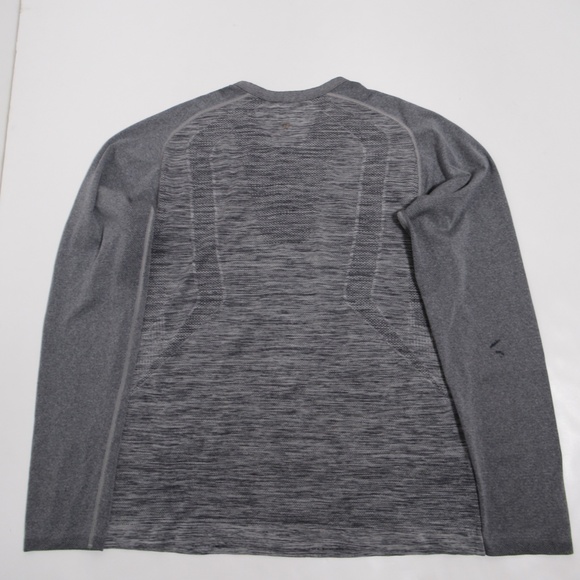 Lululemon Metal Vent Tech Long Sleeve Henley Heathered Grey Size M Silverescent - Picture 8 of 12